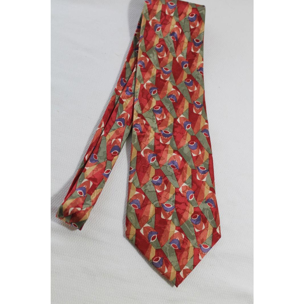 Vintage Cellini 4 X 56 Inch Silk Necktie Multicolored
